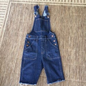 MADEWELL BIBED SHORTALL  SZ XS LIKE NEW